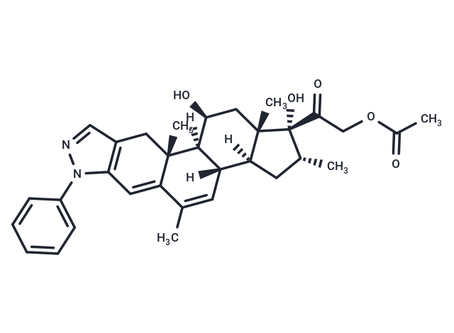 Cortivazol Chemical Structure