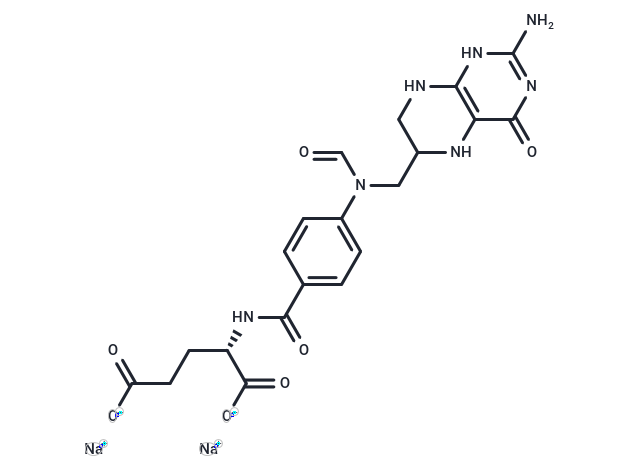 10-Formyltetrahydrofolic acid disodium Chemical Structure
