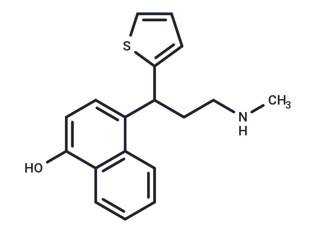 Duloxetine metabolite Para-Naphthol Duloxetine Chemical Structure