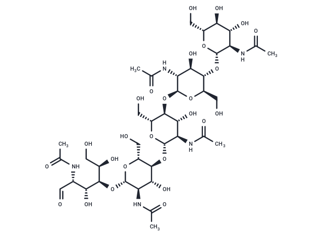 Penta-N-acetylchitopentaose Chemical Structure