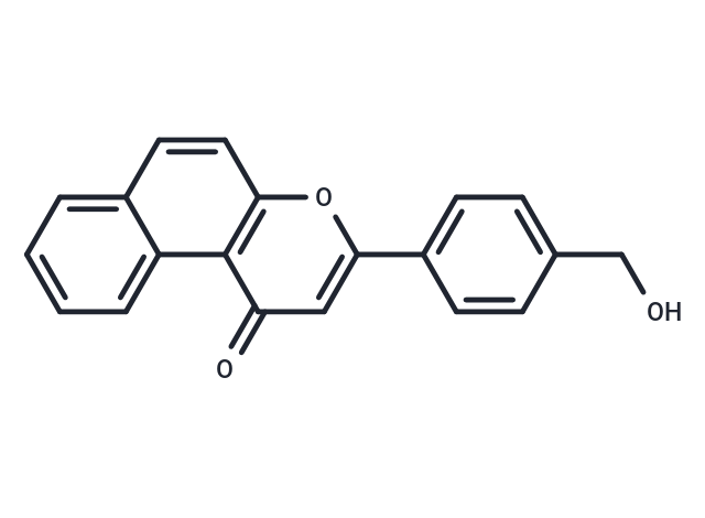 β-Naphthoflavone-CH2-OH Chemical Structure
