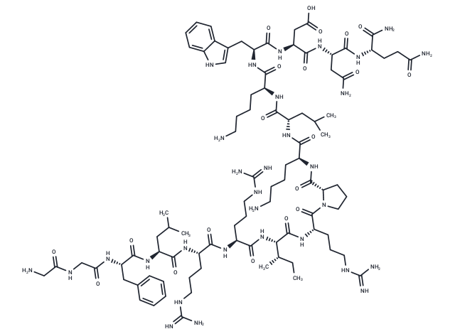 Dynorphin (2-17), amide (porcine) Chemical Structure