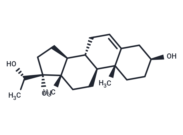 Pregn-5-ene-3β,17α,20S-triol Chemical Structure