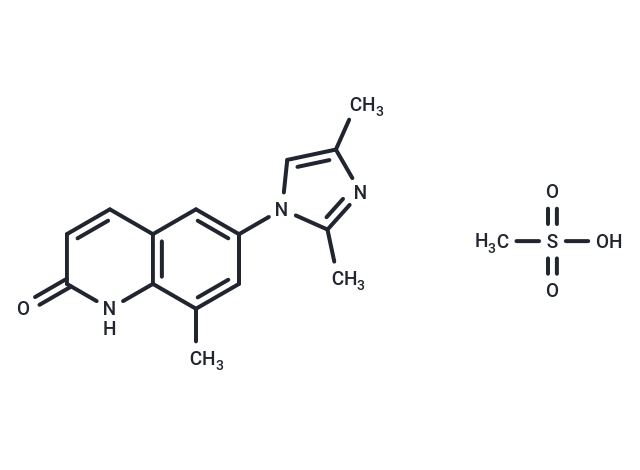 Nanterinone mesylate Chemical Structure