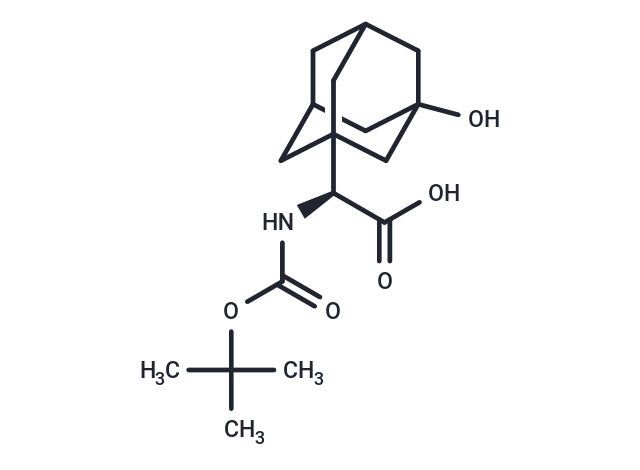 Boc-3-Hydroxy-1-adamantyl-D-glycine Chemical Structure