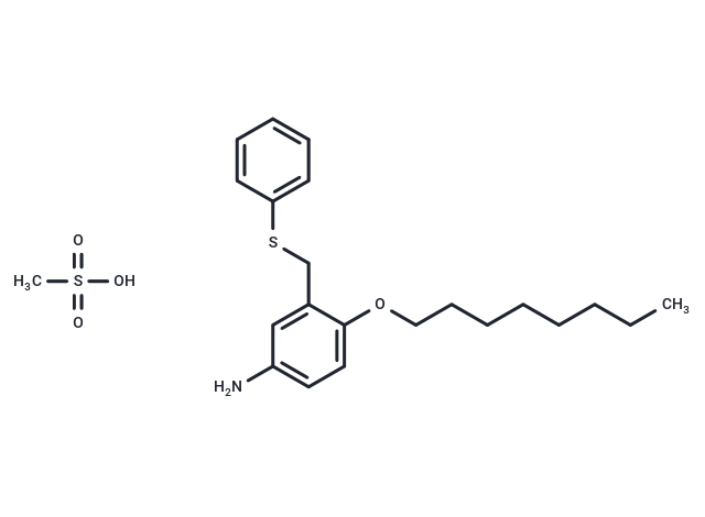 m-Toluidine, 4-(octyloxy)-alpha-(phenylthio)-, methanesulfonate Chemical Structure