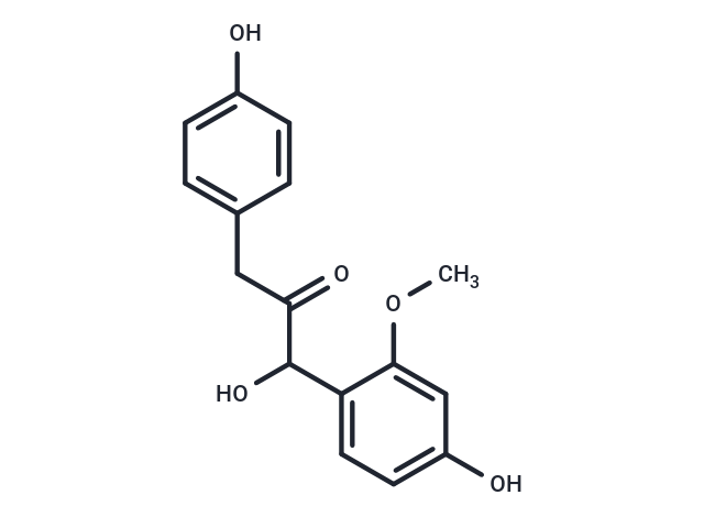 1-Hydroxy-1-(4-hydroxy-2-methoxyphenyl)-3-(4-hydroxyphenyl)propan-2-one Chemical Structure