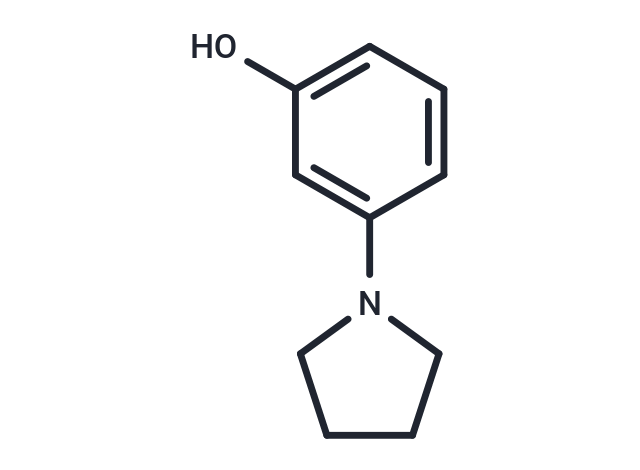 m-(1-Pyrrolidinyl)phenol Chemical Structure