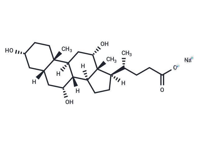 Cholic acid sodium Chemical Structure