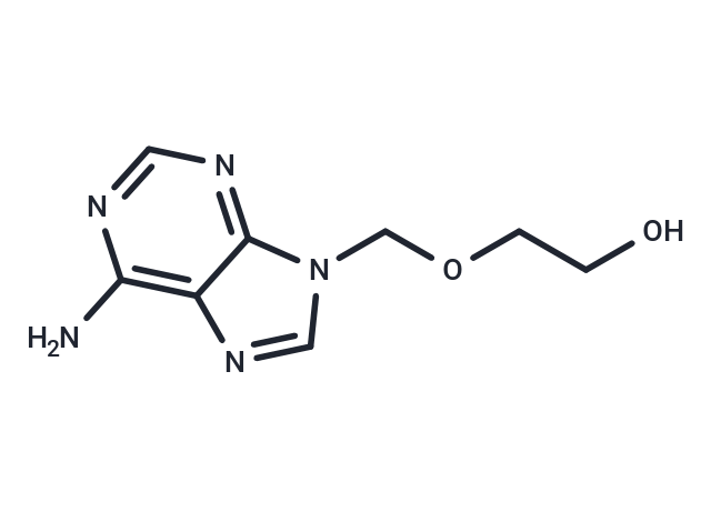 1-[(2-Hydroxyethoxy)Methyl]adenine Chemical Structure