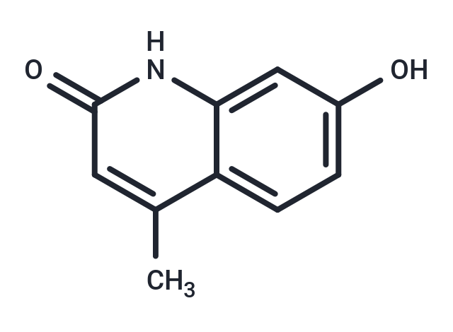 7-Hydroxy-4-methyl-2(1H)-quinolone Chemical Structure