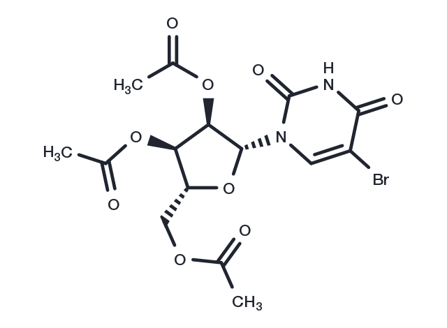 5-Bromo-2’,3’,5’-tri-O-acetyluridine Chemical Structure