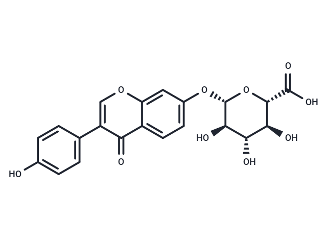 Daidzein 7-O-glucuronide Chemical Structure