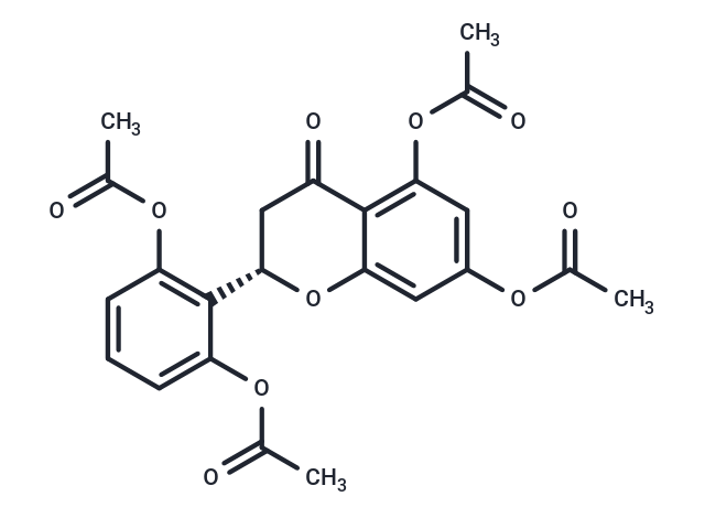 2',5,6',7-Tetraacetoxyflavanone Chemical Structure