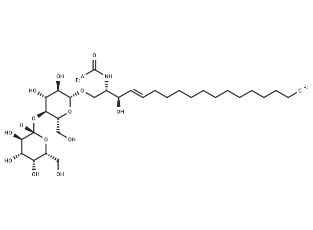 Lactosylceramides (bovine buttermilk) Chemical Structure