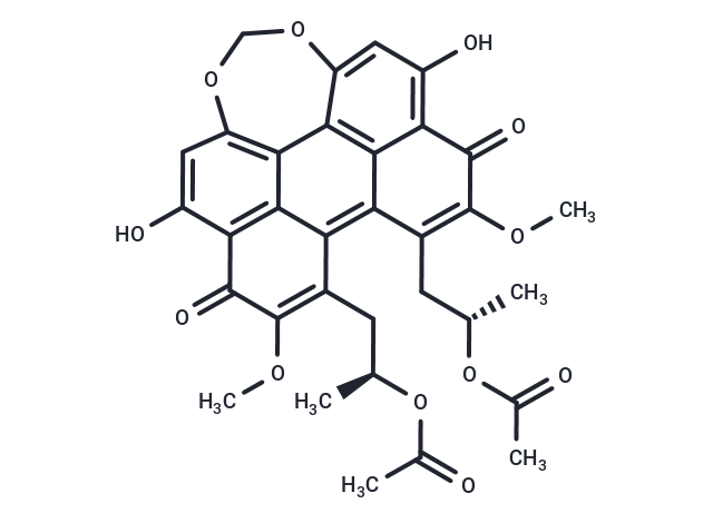 Diacetylcercosporin Chemical Structure