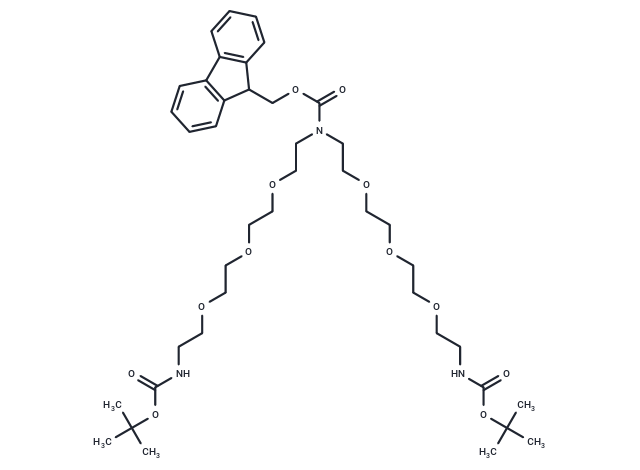 Fmoc-N-bis-PEG3-NH-Boc Chemical Structure
