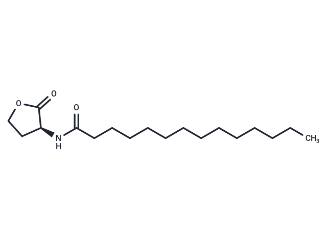 N-tetradecanoyl-L-Homoserine lactone Chemical Structure