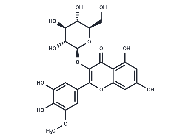 Laricitrin 3-O-glucoside Chemical Structure