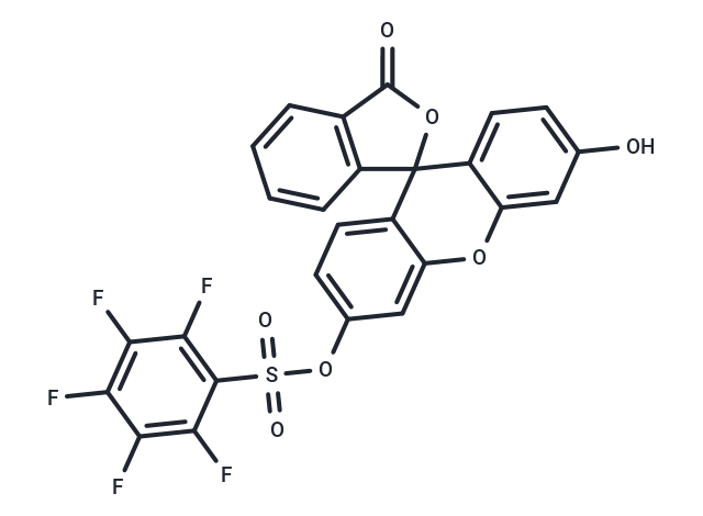 Pentafluorobenzenesulfonyl fluorescein Chemical Structure