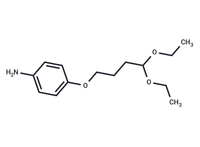 Butyraldehyde, 4-(p-aminophenoxy)-, diethyl acetal Chemical Structure