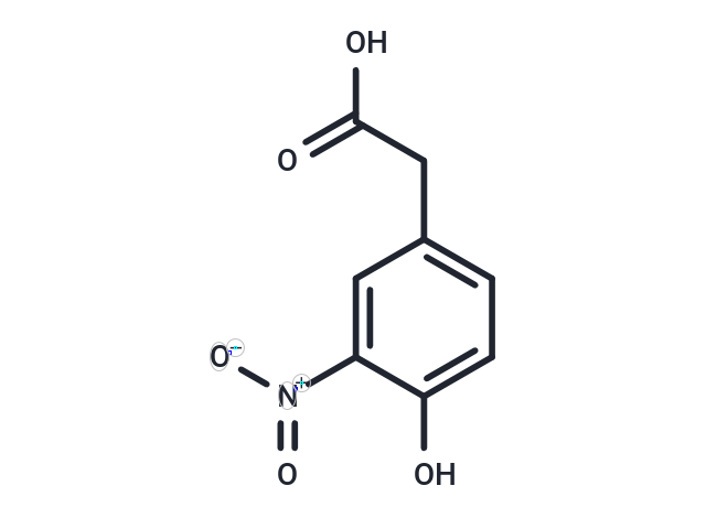 4-Hydroxy-3-nitrophenylacetic acid Chemical Structure