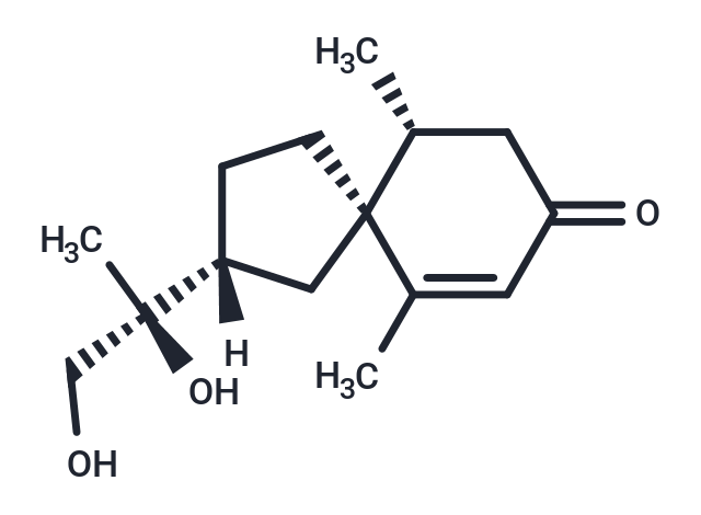 11S,12-Dihydroxyspirovetiv-1(10)-en-2-one Chemical Structure