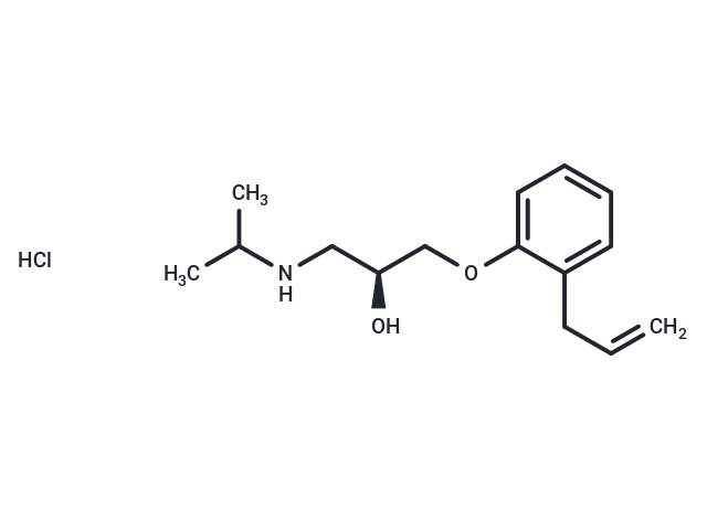 Alprenolol hydrochloride, (S)- Chemical Structure