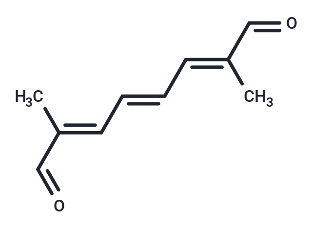 (E,E,E)-2,7-dimethylocta-2,4,6-trienedial Chemical Structure