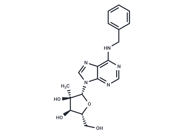 N6-Benzyl-2’-C-methyladenosine Chemical Structure