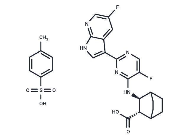 Pimodivir tosylate Chemical Structure