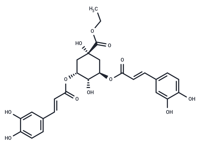Ethyl 3,5-di-O-caffeoylquinate Chemical Structure