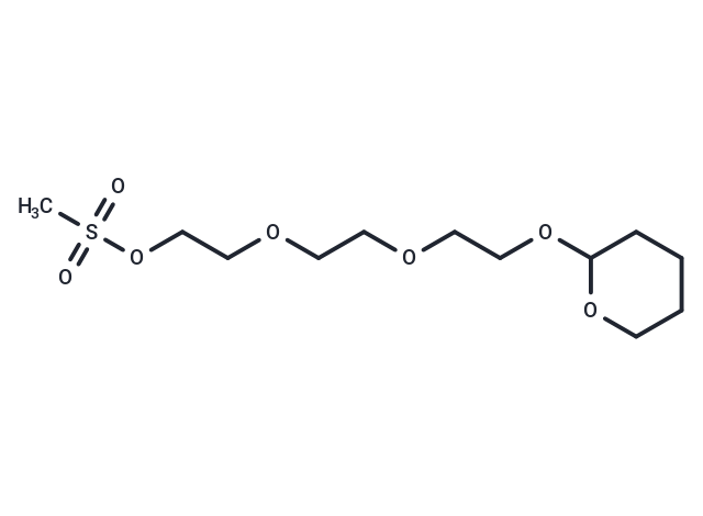 MS-PEG3-THP Chemical Structure