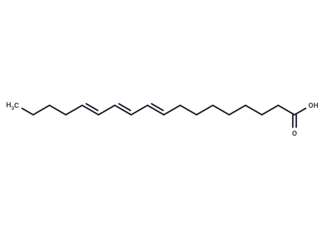 9(E),11(E),13(E)-Octadecatrienoic Acid Chemical Structure