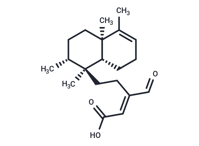 16-Oxocleroda-3,13E-dien-15-oic acid Chemical Structure
