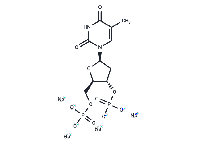 Thymidine 3',5'-diphosphate tetrasodium Chemical Structure