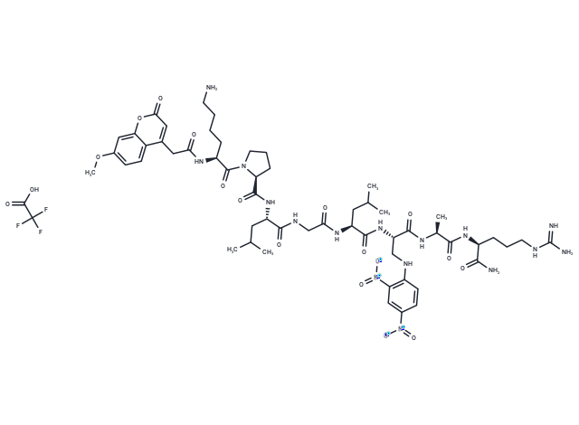 Mca-KPLGL-Dap(Dnp)-AR-NH2 TFA Chemical Structure