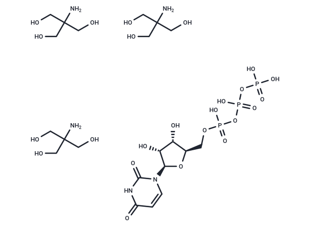 Uridine 5′-triphosphate tris salt Chemical Structure