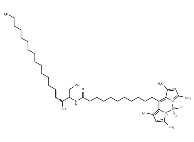BODIPY-C12 Ceramide (d18:1/12:0) Chemical Structure