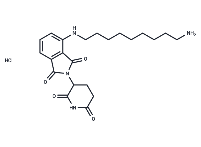 Thalidomide-NH-C9-NH2 hydrochloride Chemical Structure