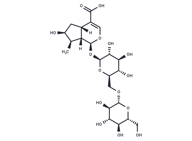 Loganic acid 6′-O-β-D-glucoside Chemical Structure