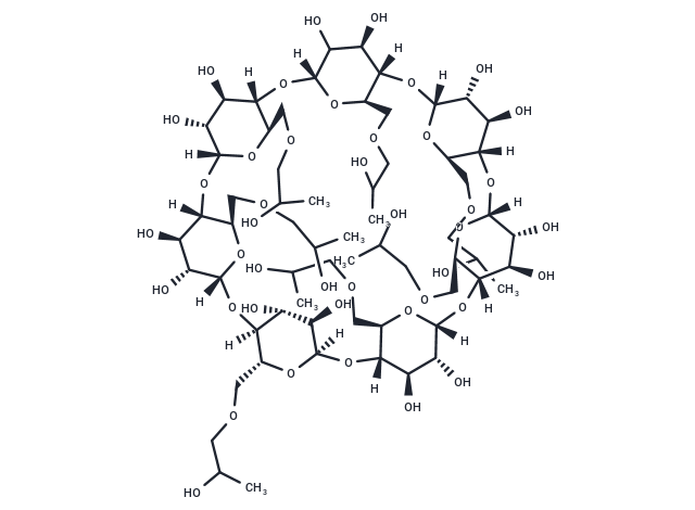 Hydroxypropyl-beta-cyclodextrin Chemical Structure