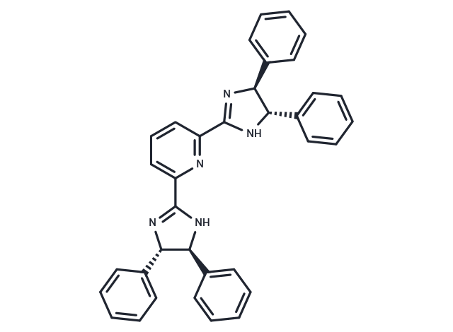 2,6-Bis((4S,5S)-4,5-diphenyl-4,5-dihydro-1H-imidazol-2-yl)pyridine Chemical Structure