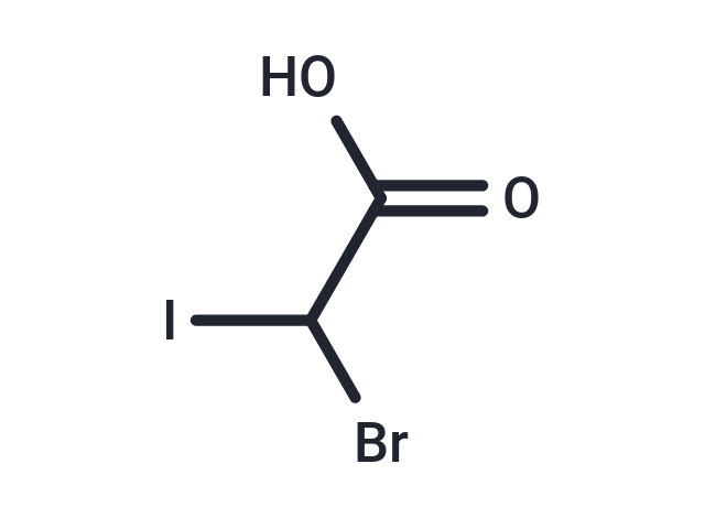 Bromoiodoacetic acid Chemical Structure