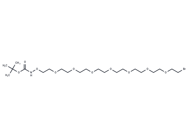 t-Boc-Aminooxy-PEG7-bromide Chemical Structure