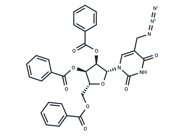 5-Azidomethyl-2’,3’,5’-tri-O-benzoyl uridine Chemical Structure