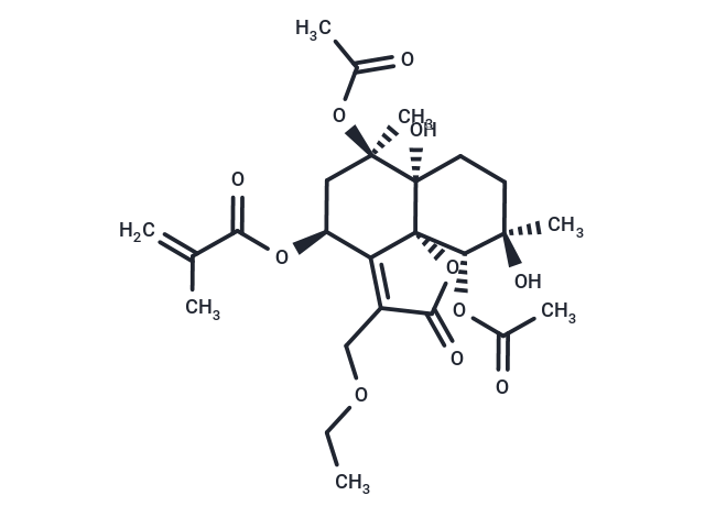 TargetMol Chemical Structure 8alpha-Methacryloyloxy-13-ethoxyvernojalcanolide