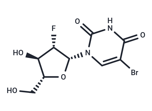 5-Bromo-2’-deoxy-2’-fluoro-beta-D-arabinouridine Chemical Structure