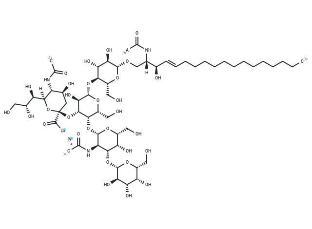 Ganglioside GM1 Mixture (ovine) (ammonium salt) Chemical Structure