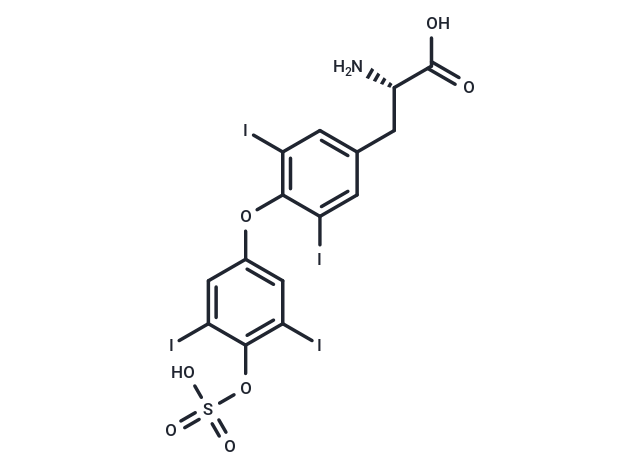 Thyroxine sulfate Chemical Structure
